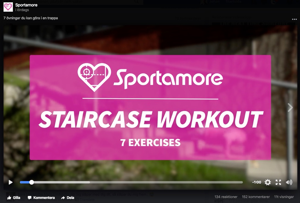 Exempel på content marketing 2 Sportamore